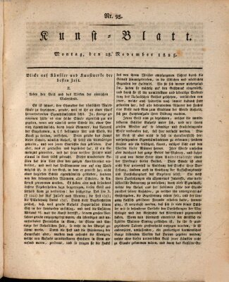 Morgenblatt für gebildete Stände. Kunst-Blatt (Morgenblatt für gebildete Stände) Montag 28. November 1825