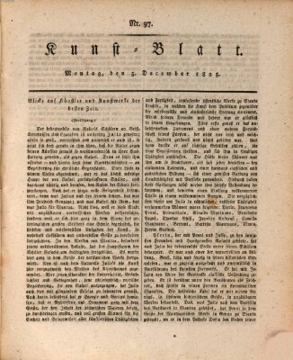 Morgenblatt für gebildete Stände. Kunst-Blatt (Morgenblatt für gebildete Stände) Montag 5. Dezember 1825