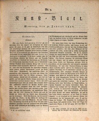 Morgenblatt für gebildete Stände. Kunst-Blatt (Morgenblatt für gebildete Stände) Montag 30. Januar 1826