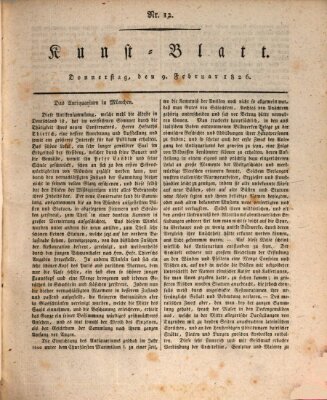 Morgenblatt für gebildete Stände. Kunst-Blatt (Morgenblatt für gebildete Stände) Donnerstag 9. Februar 1826