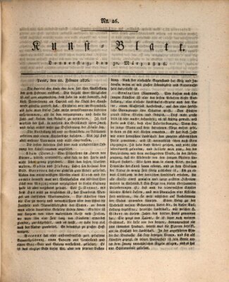 Morgenblatt für gebildete Stände. Kunst-Blatt (Morgenblatt für gebildete Stände) Donnerstag 30. März 1826