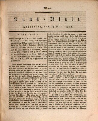 Morgenblatt für gebildete Stände. Kunst-Blatt (Morgenblatt für gebildete Stände) Donnerstag 18. Mai 1826