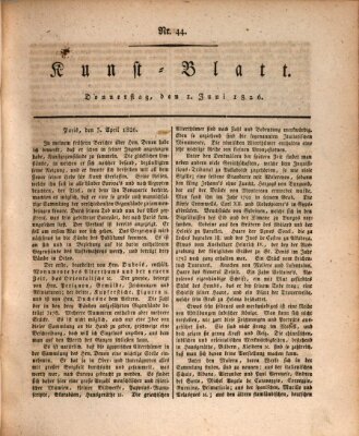 Morgenblatt für gebildete Stände. Kunst-Blatt (Morgenblatt für gebildete Stände) Donnerstag 1. Juni 1826