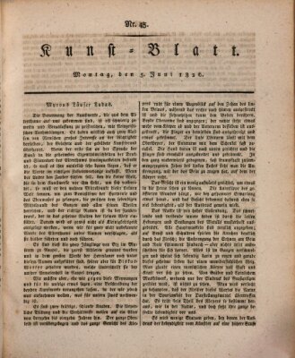 Morgenblatt für gebildete Stände. Kunst-Blatt (Morgenblatt für gebildete Stände) Montag 5. Juni 1826