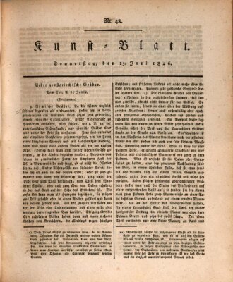 Morgenblatt für gebildete Stände. Kunst-Blatt (Morgenblatt für gebildete Stände) Donnerstag 15. Juni 1826