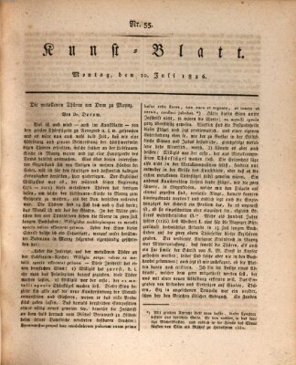 Morgenblatt für gebildete Stände. Kunst-Blatt (Morgenblatt für gebildete Stände) Montag 10. Juli 1826