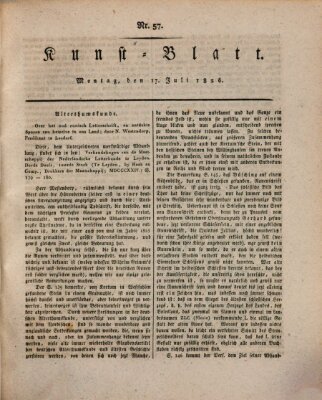 Morgenblatt für gebildete Stände. Kunst-Blatt (Morgenblatt für gebildete Stände) Montag 17. Juli 1826