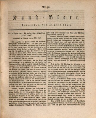 Morgenblatt für gebildete Stände. Kunst-Blatt (Morgenblatt für gebildete Stände) Donnerstag 20. Juli 1826