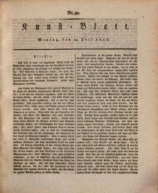 Morgenblatt für gebildete Stände. Kunst-Blatt (Morgenblatt für gebildete Stände) Montag 24. Juli 1826