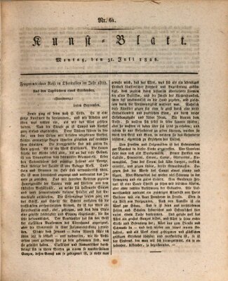 Morgenblatt für gebildete Stände. Kunst-Blatt (Morgenblatt für gebildete Stände) Montag 31. Juli 1826