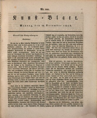 Morgenblatt für gebildete Stände. Kunst-Blatt (Morgenblatt für gebildete Stände) Montag 18. Dezember 1826