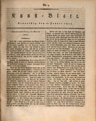 Morgenblatt für gebildete Stände. Kunst-Blatt (Morgenblatt für gebildete Stände) Donnerstag 11. Januar 1827