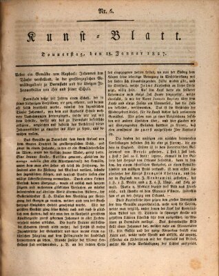 Morgenblatt für gebildete Stände. Kunst-Blatt (Morgenblatt für gebildete Stände) Donnerstag 18. Januar 1827