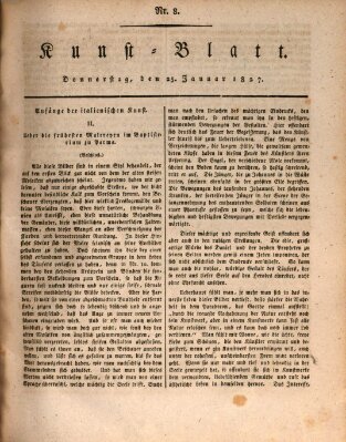 Morgenblatt für gebildete Stände. Kunst-Blatt (Morgenblatt für gebildete Stände) Donnerstag 25. Januar 1827