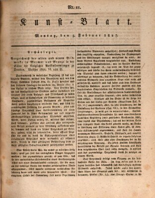 Morgenblatt für gebildete Stände. Kunst-Blatt (Morgenblatt für gebildete Stände) Montag 5. Februar 1827