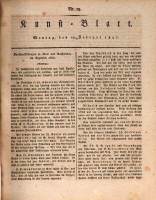 Morgenblatt für gebildete Stände. Kunst-Blatt (Morgenblatt für gebildete Stände) Montag 19. Februar 1827