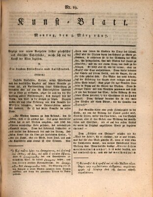 Morgenblatt für gebildete Stände. Kunst-Blatt (Morgenblatt für gebildete Stände) Montag 5. März 1827