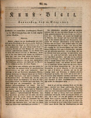 Morgenblatt für gebildete Stände. Kunst-Blatt (Morgenblatt für gebildete Stände) Donnerstag 22. März 1827