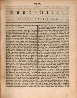 Morgenblatt für gebildete Stände. Kunst-Blatt (Morgenblatt für gebildete Stände) Donnerstag 7. Juni 1827