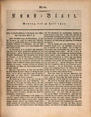 Morgenblatt für gebildete Stände. Kunst-Blatt (Morgenblatt für gebildete Stände) Montag 30. Juli 1827