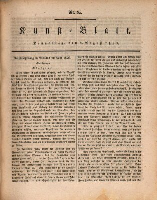 Morgenblatt für gebildete Stände. Kunst-Blatt (Morgenblatt für gebildete Stände) Donnerstag 2. August 1827