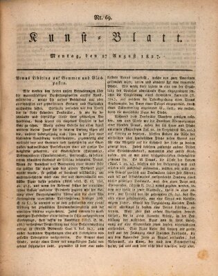 Morgenblatt für gebildete Stände. Kunst-Blatt (Morgenblatt für gebildete Stände) Montag 27. August 1827