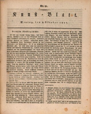 Morgenblatt für gebildete Stände. Kunst-Blatt (Morgenblatt für gebildete Stände) Montag 8. Oktober 1827