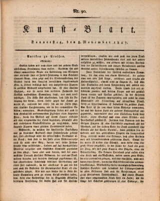 Morgenblatt für gebildete Stände. Kunst-Blatt (Morgenblatt für gebildete Stände) Donnerstag 8. November 1827