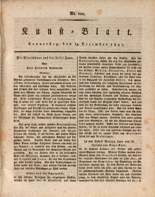 Morgenblatt für gebildete Stände. Kunst-Blatt (Morgenblatt für gebildete Stände) Donnerstag 13. Dezember 1827