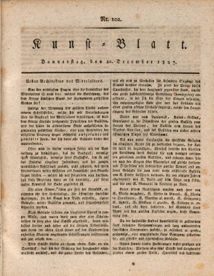 Morgenblatt für gebildete Stände. Kunst-Blatt (Morgenblatt für gebildete Stände) Donnerstag 20. Dezember 1827