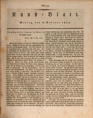 Morgenblatt für gebildete Stände. Kunst-Blatt (Morgenblatt für gebildete Stände) Montag 11. Februar 1828