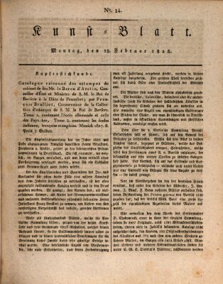 Morgenblatt für gebildete Stände. Kunst-Blatt (Morgenblatt für gebildete Stände) Montag 18. Februar 1828