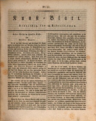 Morgenblatt für gebildete Stände. Kunst-Blatt (Morgenblatt für gebildete Stände) Donnerstag 28. Februar 1828