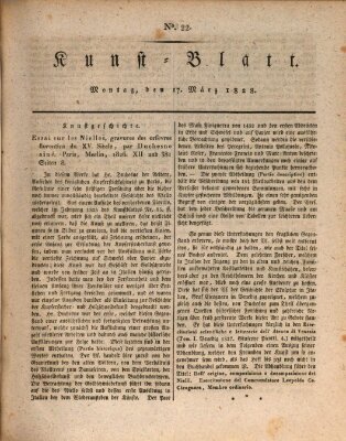 Morgenblatt für gebildete Stände. Kunst-Blatt (Morgenblatt für gebildete Stände) Montag 17. März 1828