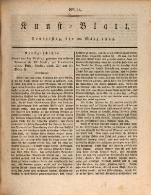 Morgenblatt für gebildete Stände. Kunst-Blatt (Morgenblatt für gebildete Stände) Donnerstag 20. März 1828