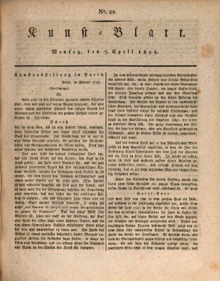 Morgenblatt für gebildete Stände. Kunst-Blatt (Morgenblatt für gebildete Stände) Montag 7. April 1828