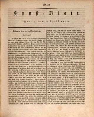 Morgenblatt für gebildete Stände. Kunst-Blatt (Morgenblatt für gebildete Stände) Montag 14. April 1828