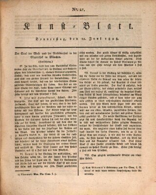 Morgenblatt für gebildete Stände. Kunst-Blatt (Morgenblatt für gebildete Stände) Donnerstag 12. Juni 1828