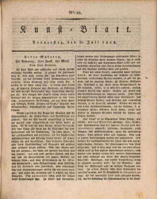 Morgenblatt für gebildete Stände. Kunst-Blatt (Morgenblatt für gebildete Stände) Donnerstag 31. Juli 1828