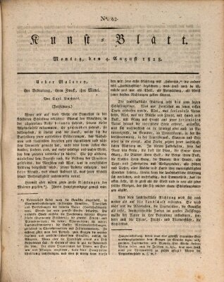 Morgenblatt für gebildete Stände. Kunst-Blatt (Morgenblatt für gebildete Stände) Montag 4. August 1828