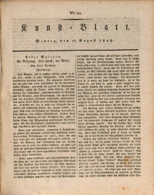 Morgenblatt für gebildete Stände. Kunst-Blatt (Morgenblatt für gebildete Stände) Montag 11. August 1828
