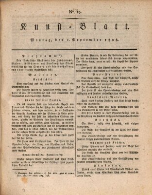 Morgenblatt für gebildete Stände. Kunst-Blatt (Morgenblatt für gebildete Stände) Montag 1. September 1828