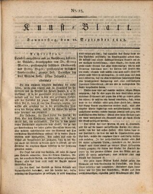 Morgenblatt für gebildete Stände. Kunst-Blatt (Morgenblatt für gebildete Stände) Donnerstag 11. September 1828