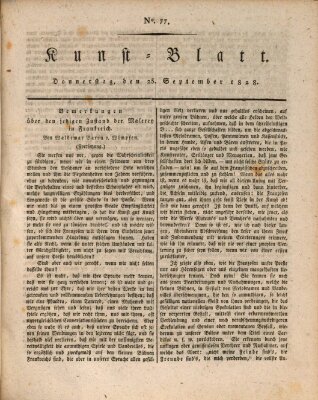 Morgenblatt für gebildete Stände. Kunst-Blatt (Morgenblatt für gebildete Stände) Donnerstag 25. September 1828