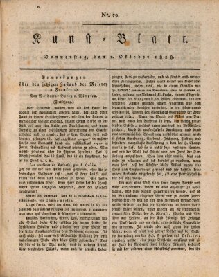 Morgenblatt für gebildete Stände. Kunst-Blatt (Morgenblatt für gebildete Stände) Donnerstag 2. Oktober 1828