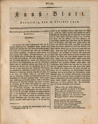 Morgenblatt für gebildete Stände. Kunst-Blatt (Morgenblatt für gebildete Stände) Donnerstag 16. Oktober 1828