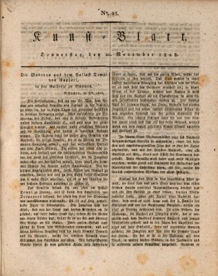 Morgenblatt für gebildete Stände. Kunst-Blatt (Morgenblatt für gebildete Stände) Donnerstag 20. November 1828