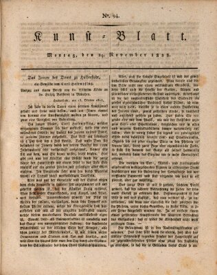 Morgenblatt für gebildete Stände. Kunst-Blatt (Morgenblatt für gebildete Stände) Montag 24. November 1828