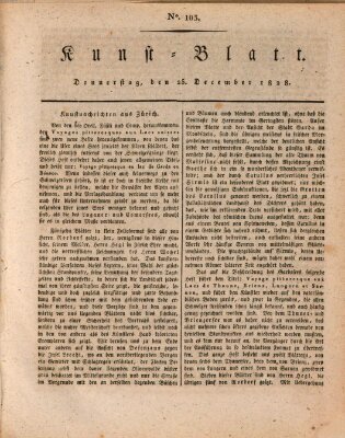 Morgenblatt für gebildete Stände. Kunst-Blatt (Morgenblatt für gebildete Stände) Donnerstag 25. Dezember 1828