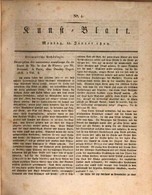 Morgenblatt für gebildete Stände. Kunst-Blatt (Morgenblatt für gebildete Stände) Montag 12. Januar 1829